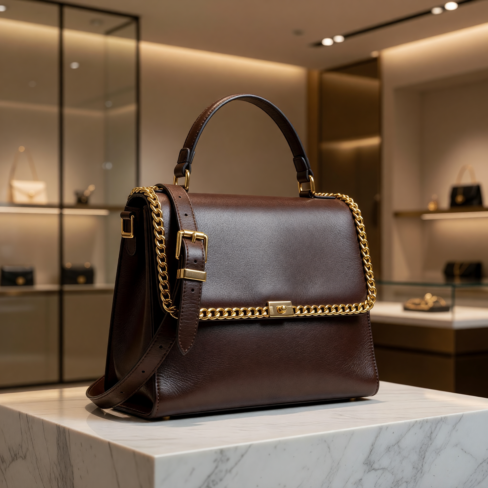 Designer leather handbag — the standard of craft
