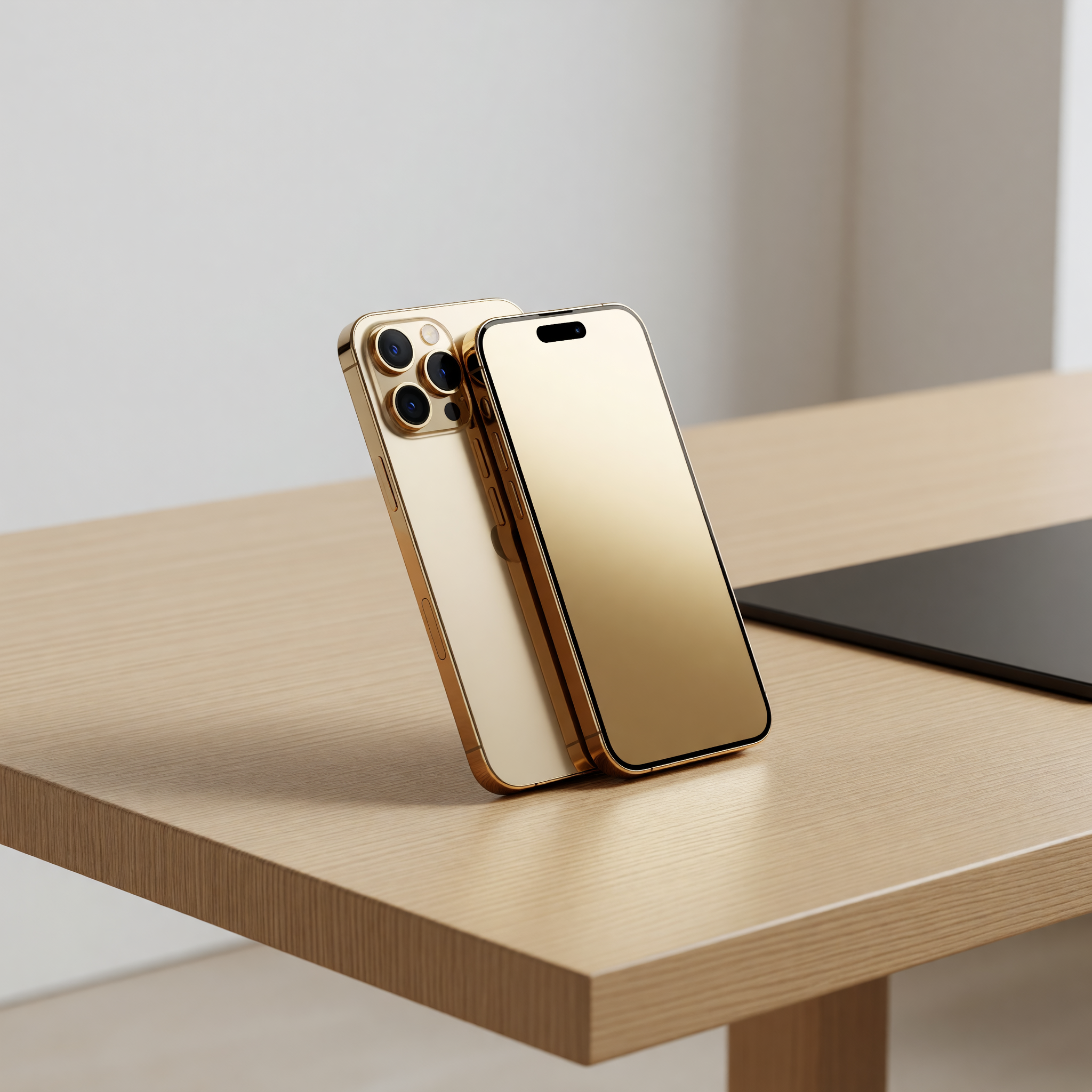 Luxury typography on mobile device